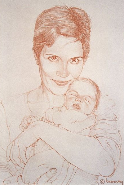 Portrait maternité enfant et sa maman